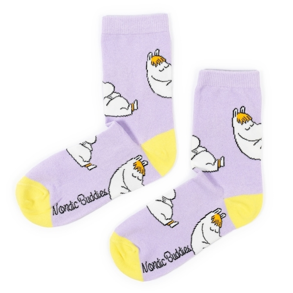 Nordic Buddies Snorkmaiden Purple and Yellow Socks, New Without Tag